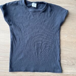 Ribbed Everyday Casual T-Shirt